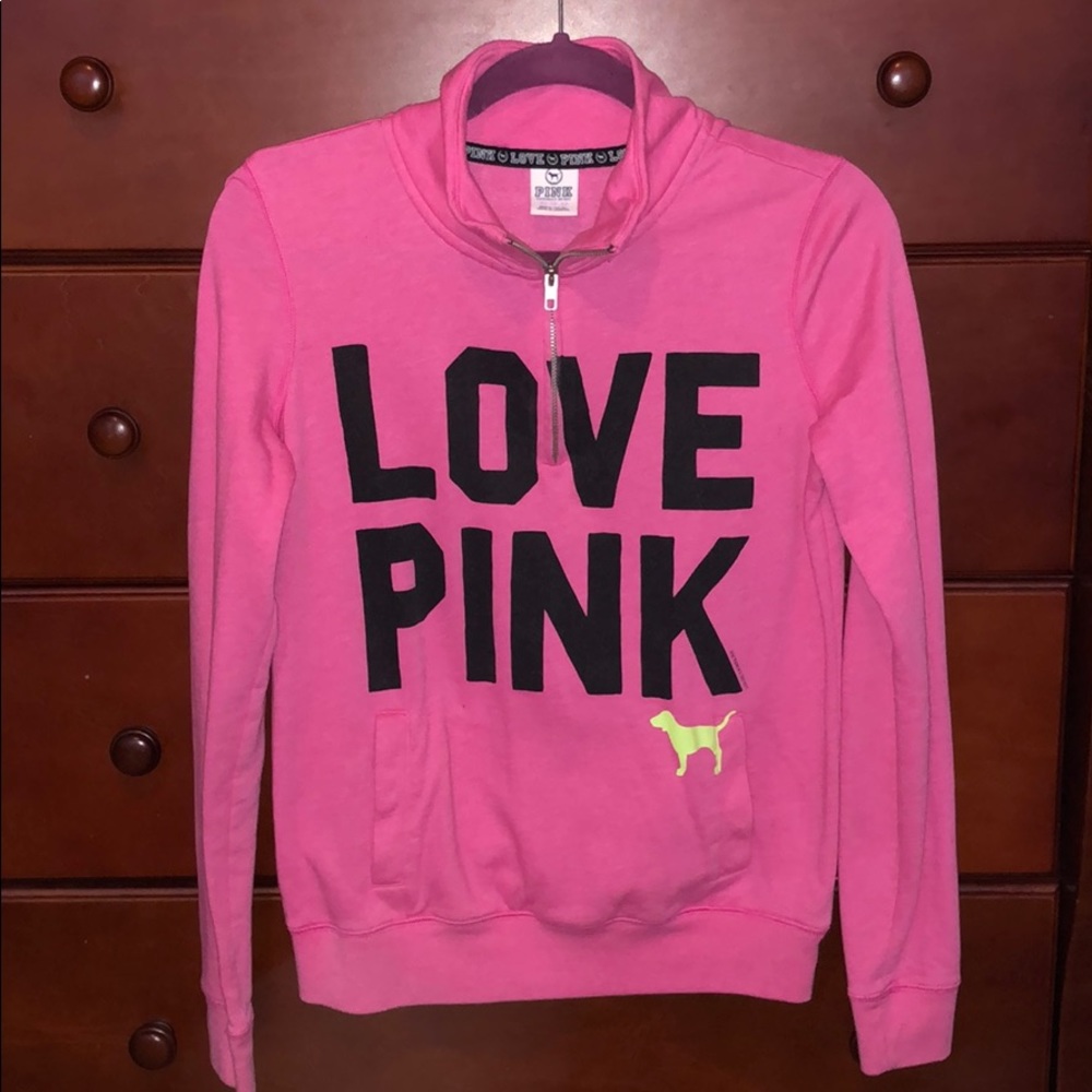 VS PINK Quarter Zip Jacket